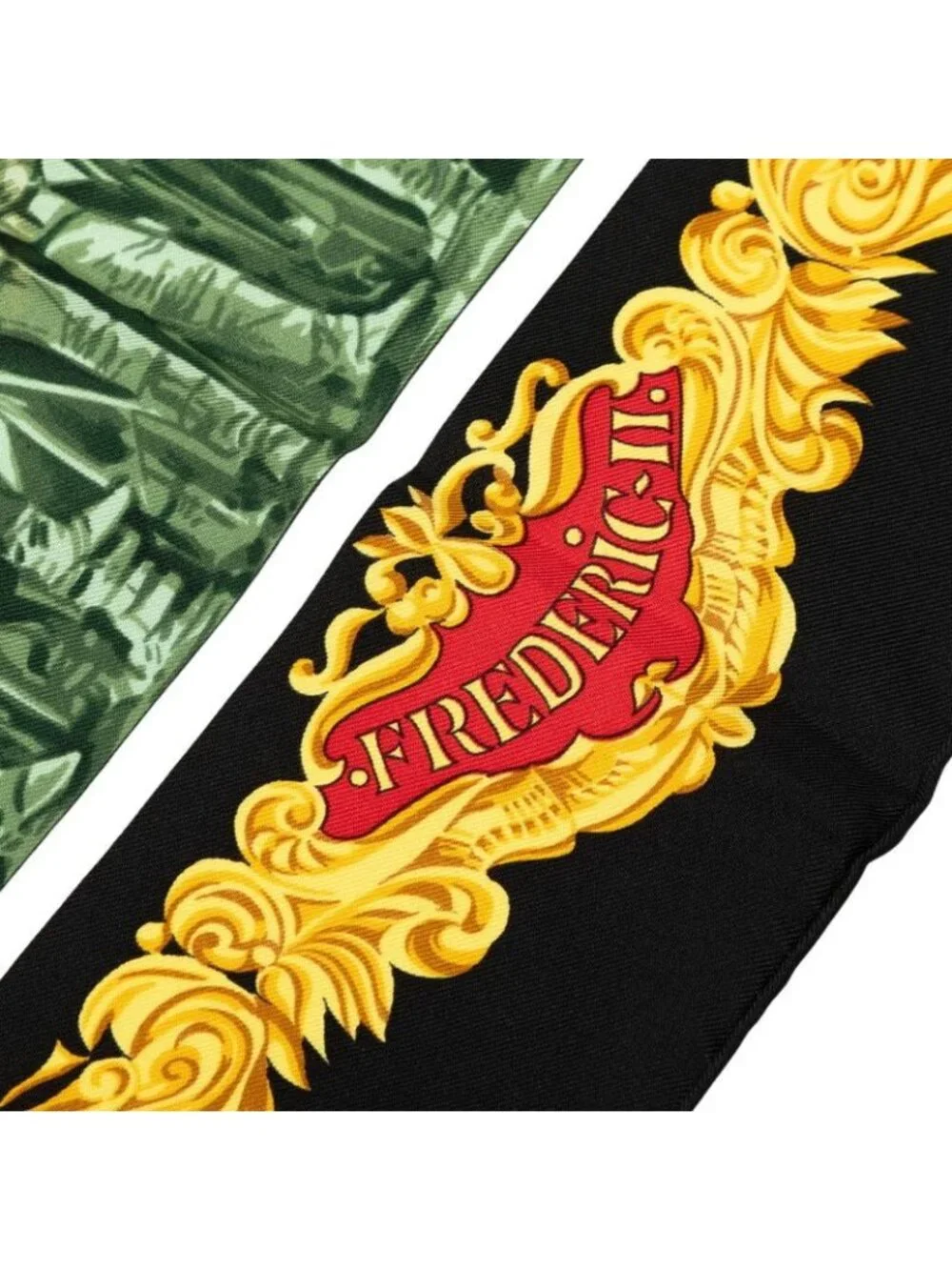 Hermes Carre 90 Sanssouci Palace Scarf Black Multicolor Silk